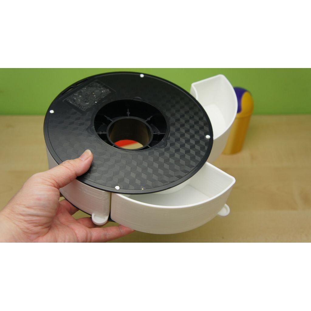 Suporte giratório para carretel de filamento (peça PLA)