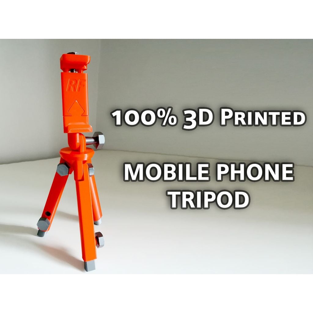 Suporte/tripé para celular impresso em PLA