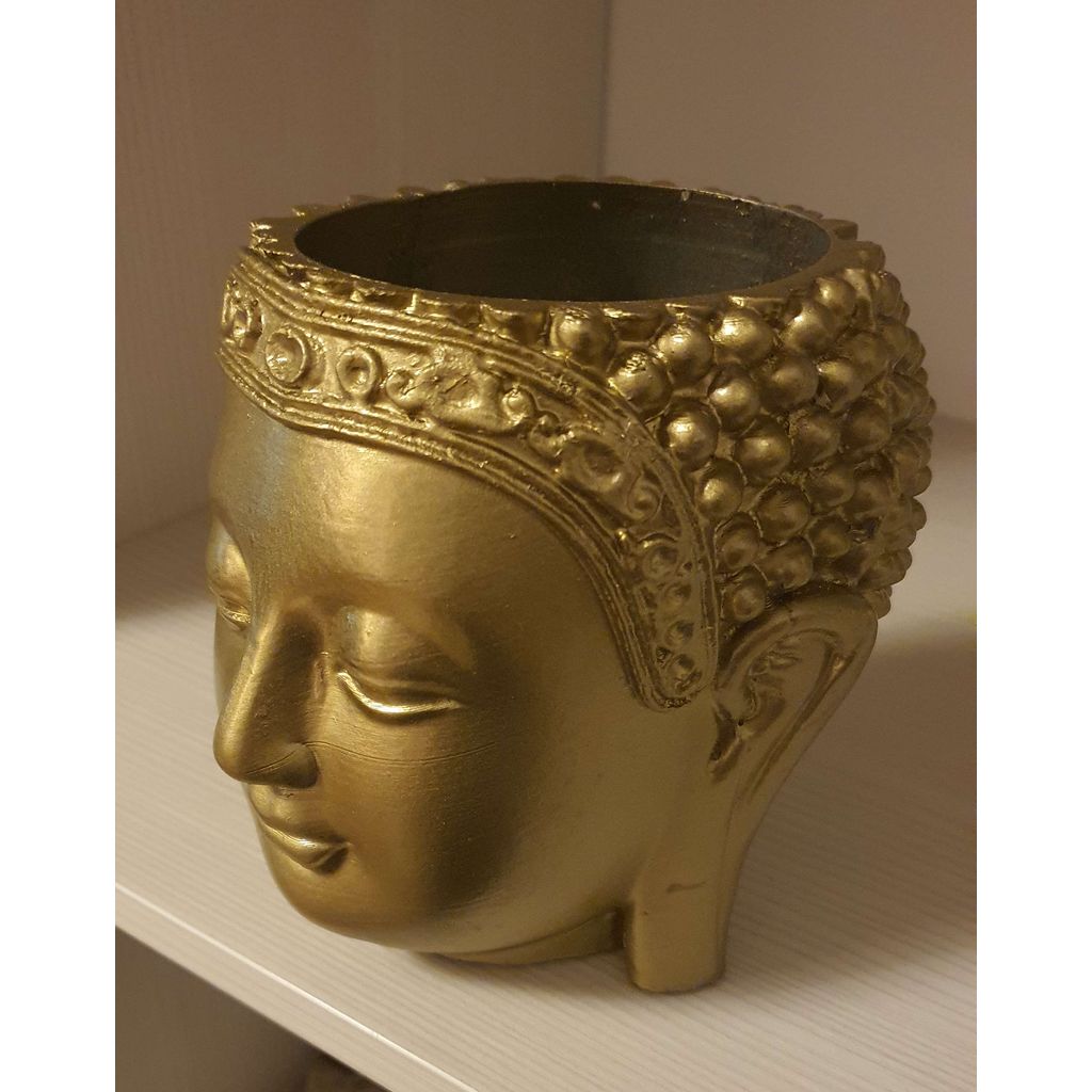 Vaso decorativo cabeça de Buda em PLA (peça impressa)