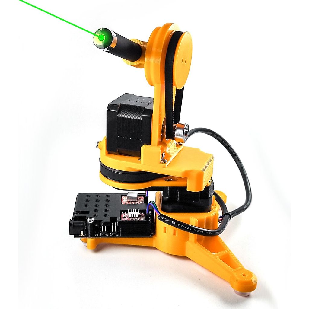 Robô apontador laser (controlado remotamente + Arduino + APP de controle Python + EXTRAS)