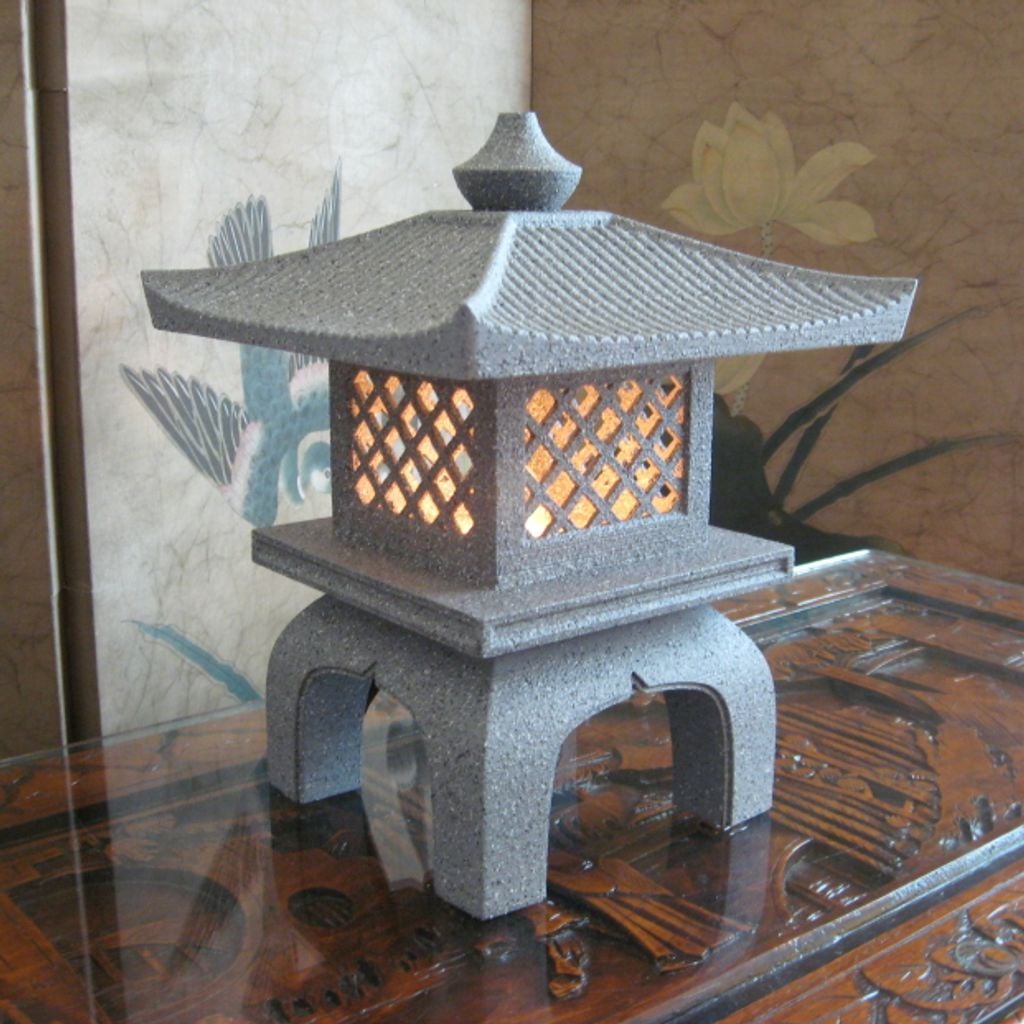 Lanterna japonesa decorativa em PLA (peça impressa)