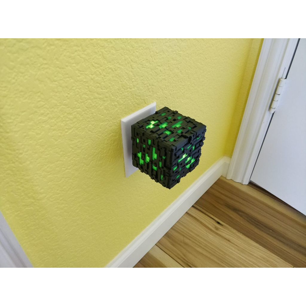 Luz noturna de minério de Minecraft