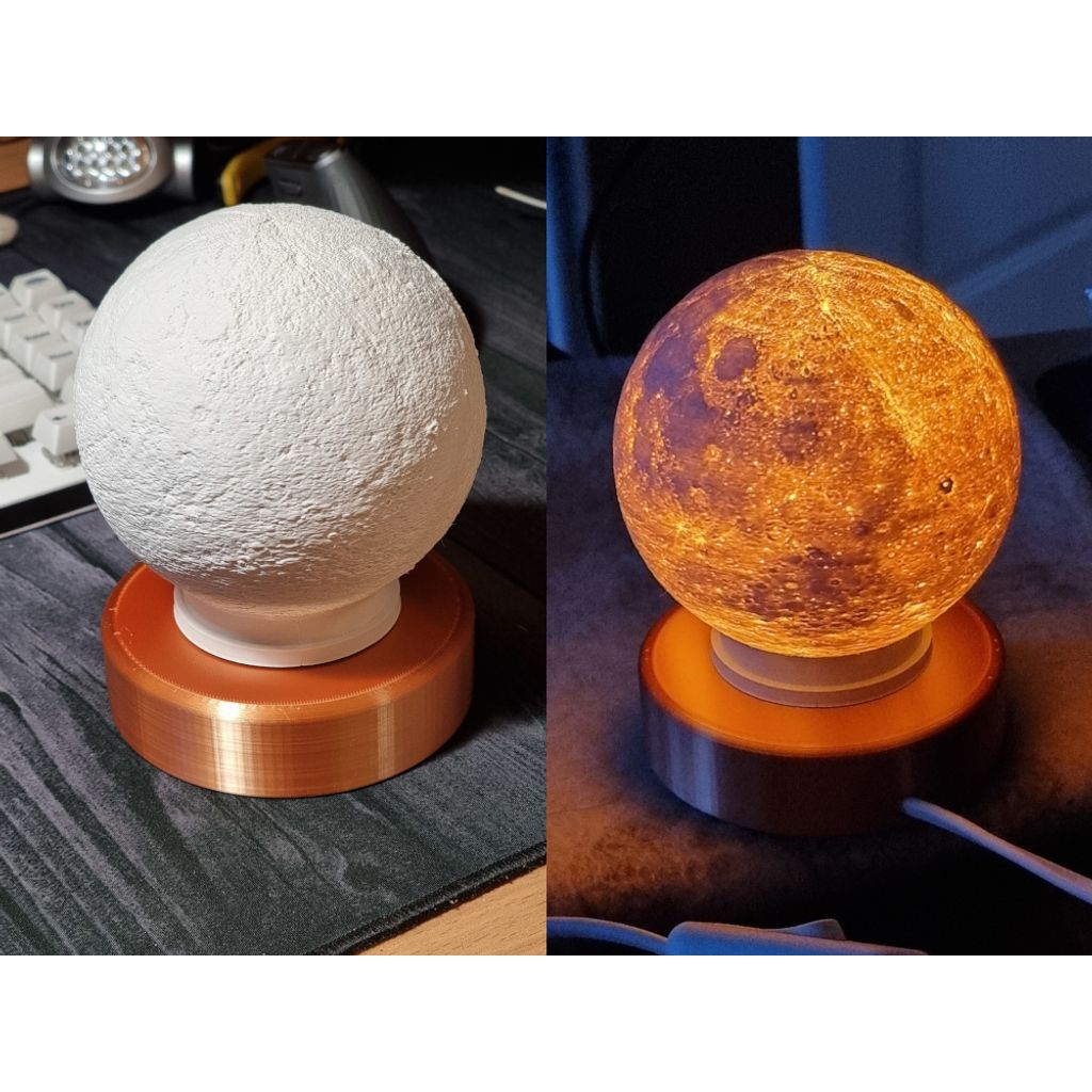 Base de lâmpada para litofane