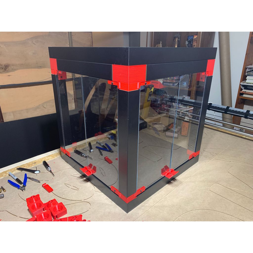 (V1) Para BIQU B1 - Gabinete DIY - Remix do Gabinete Lack IKEA da Prusa - com portas extras (abertura em 3 lados)