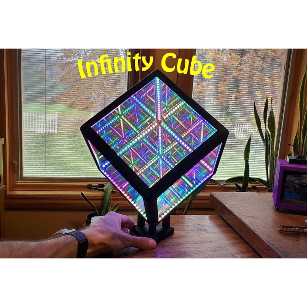 Cúpula de cubo infinito impressa em PLA