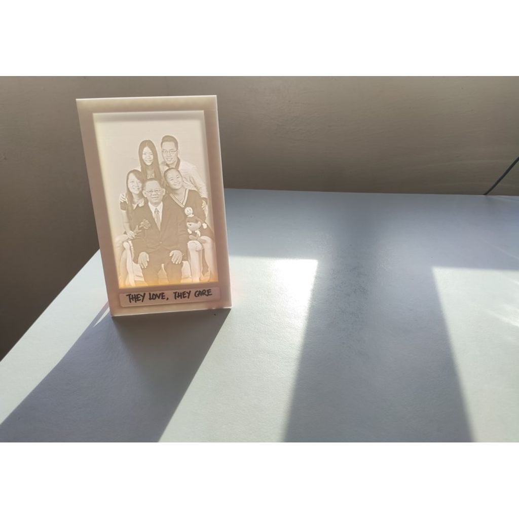 Moldura Lithophane (tamanho da foto: 100 mm x 150 mm)