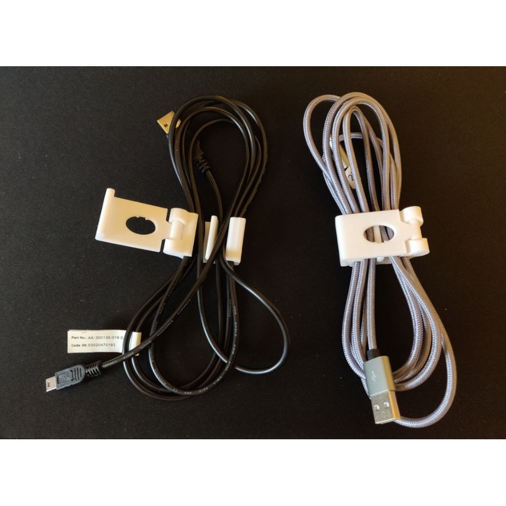 Cable organizer clip with hinge