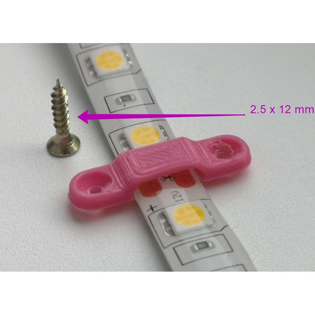 Suporte de fixação para fita LED (perfil 10x2,5mm)
