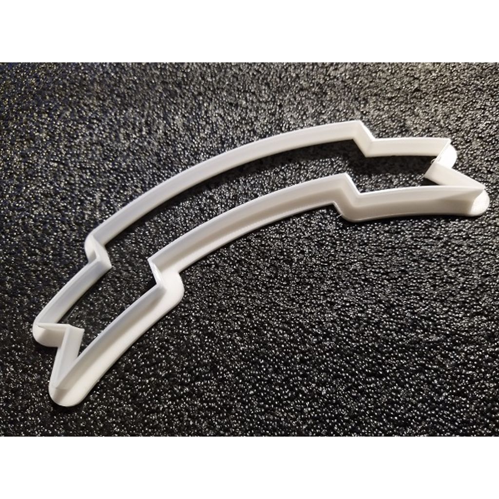 Banner shape fondant icing cutter