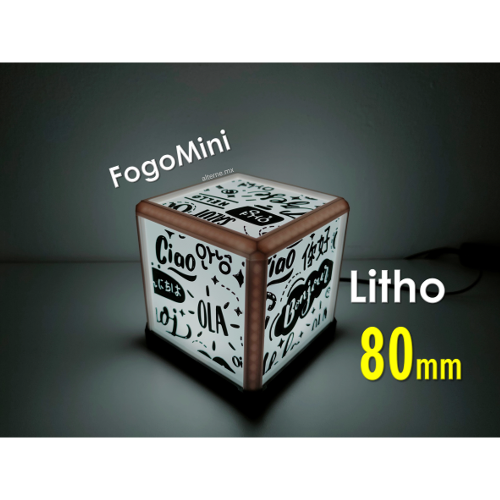 Litofano 80mm + sensor de toque