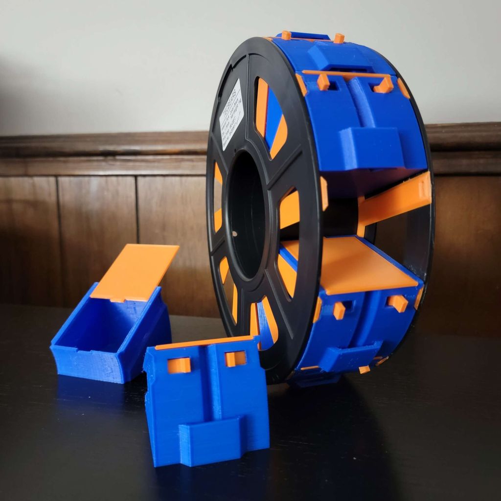 Gaveta de peças de carretel de filamento vertical para carretéis TECBEARS