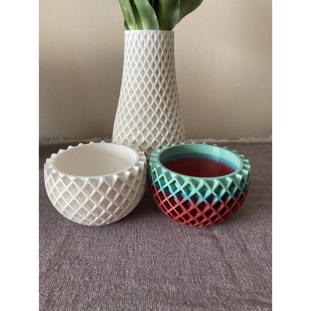 Pote pequeno de vaso espiral