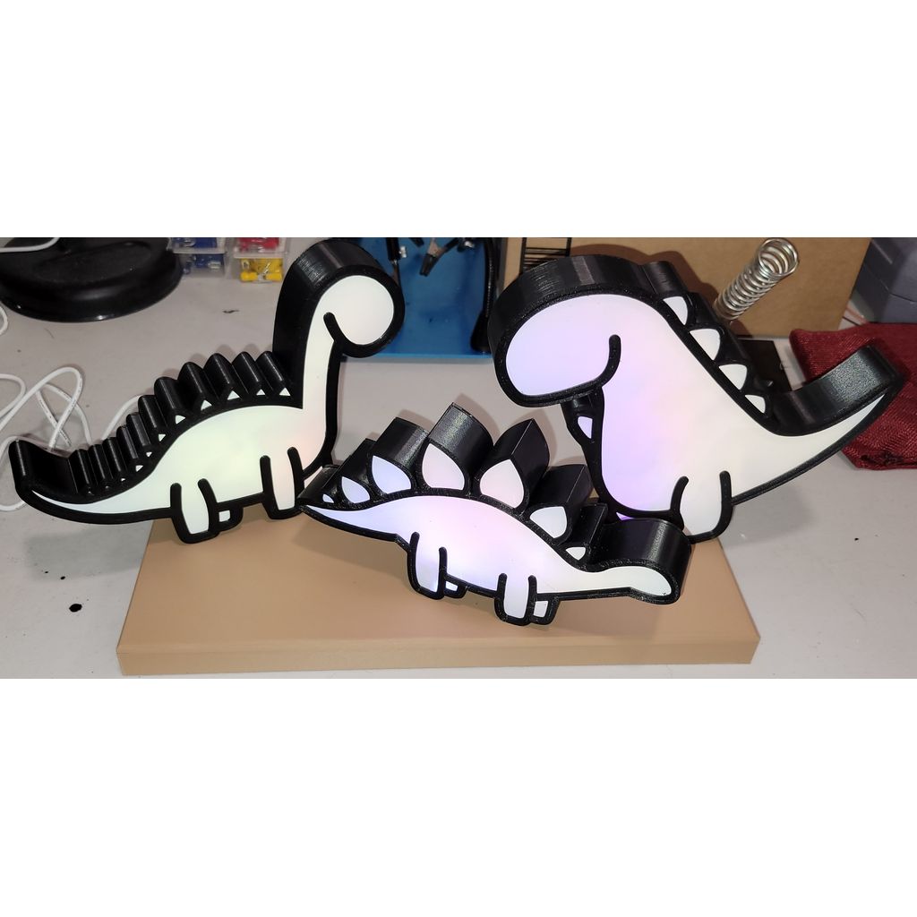 Luz noturna Dino com base