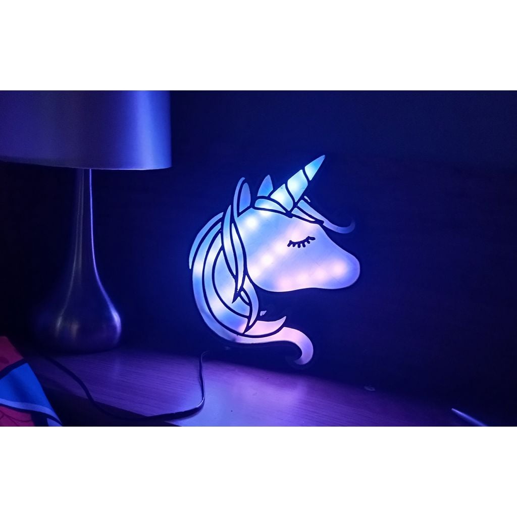 Luz noturna LED Unicórnio