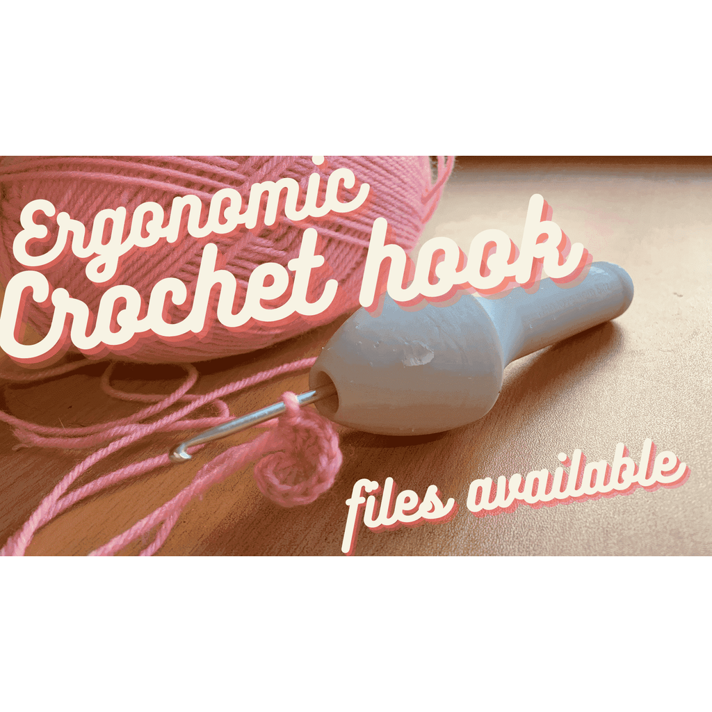 Gancho de crochê ergonômico