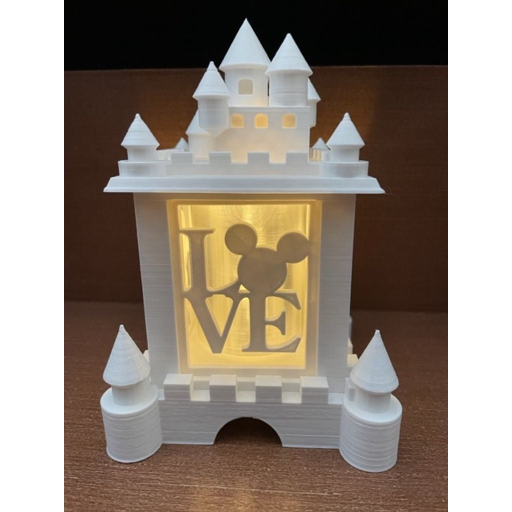 Castelo decorativo impresso em 3D para tealight