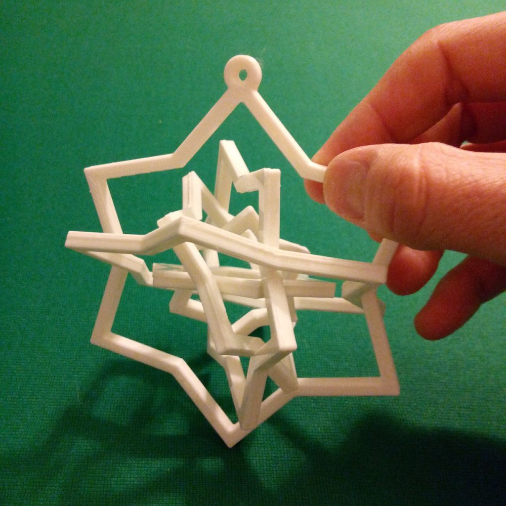 Six Swinging Stars Ornament