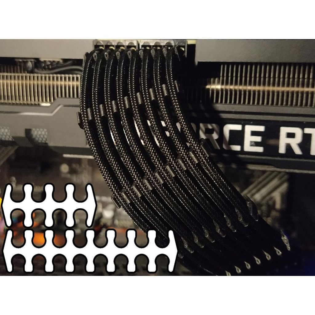 Pente de cabo para PC PCIe ATX - 24 pinos 16 pinos 14 pinos 12 pinos 8 pinos 6 pinos