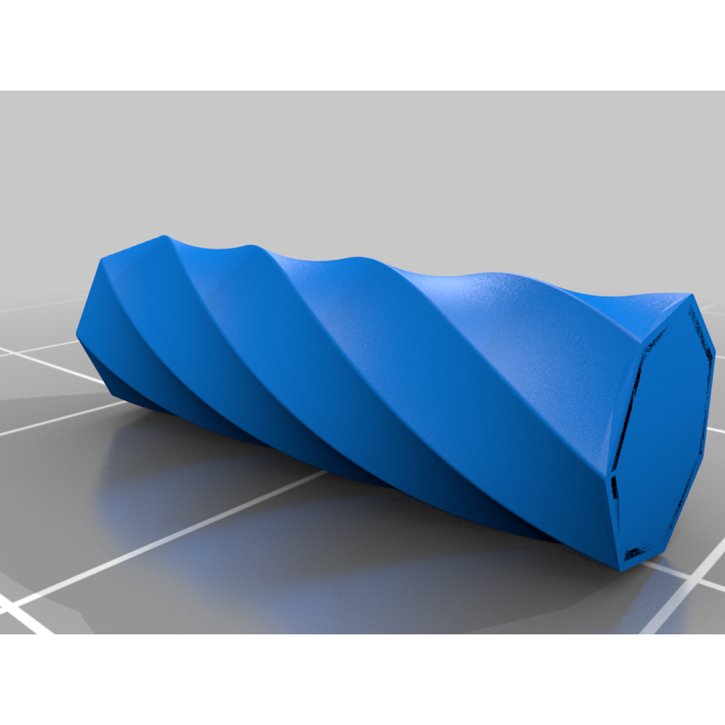 13. Vaso Geométrico Heptagon Twist - V1 - Lilás