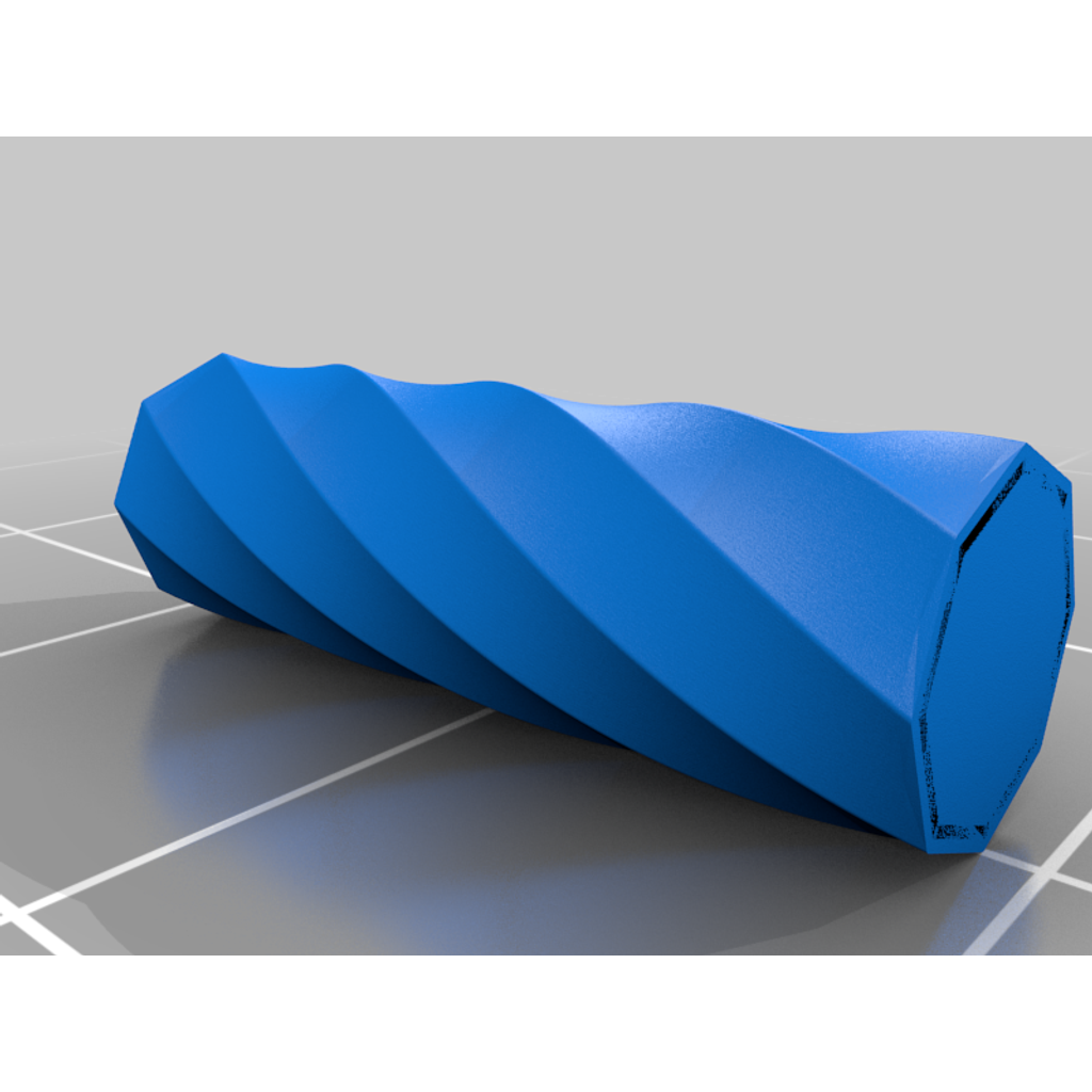 14. Vaso Geométrico Octagon Twist - V1 - Açafrão