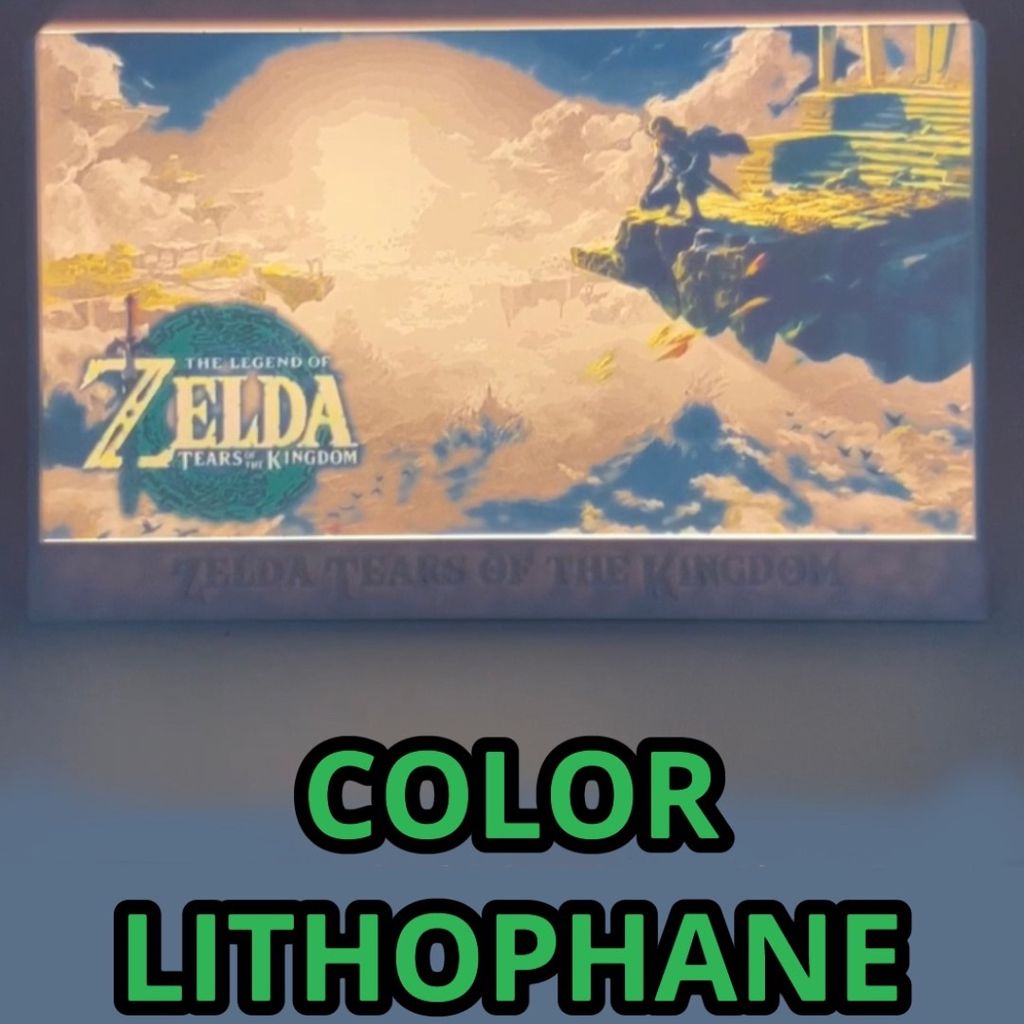 Caixa de luz Lithophane (para Zelda Tears of the Kingdom Litho)