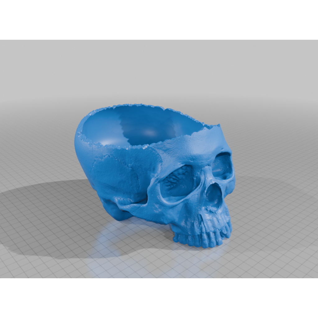 Tigela crânio impressa em 3D (peça em PLA)