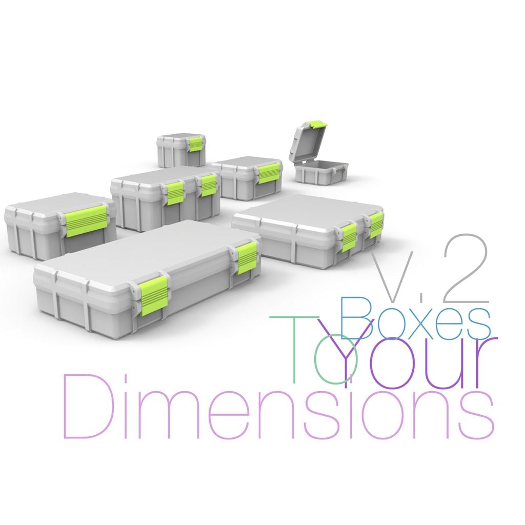 Caixas 3D nas suas dimensões v2