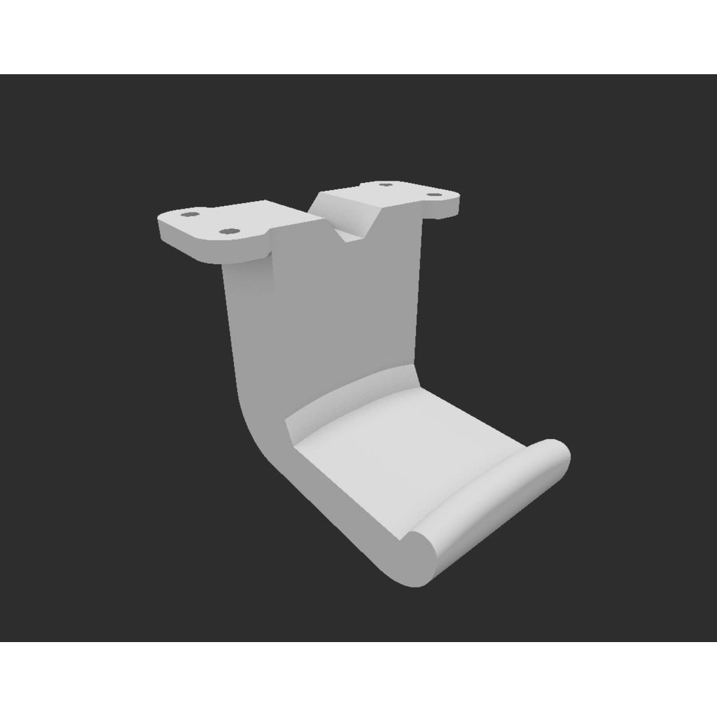 Parafuso do suporte do fone de ouvido sob a mesa