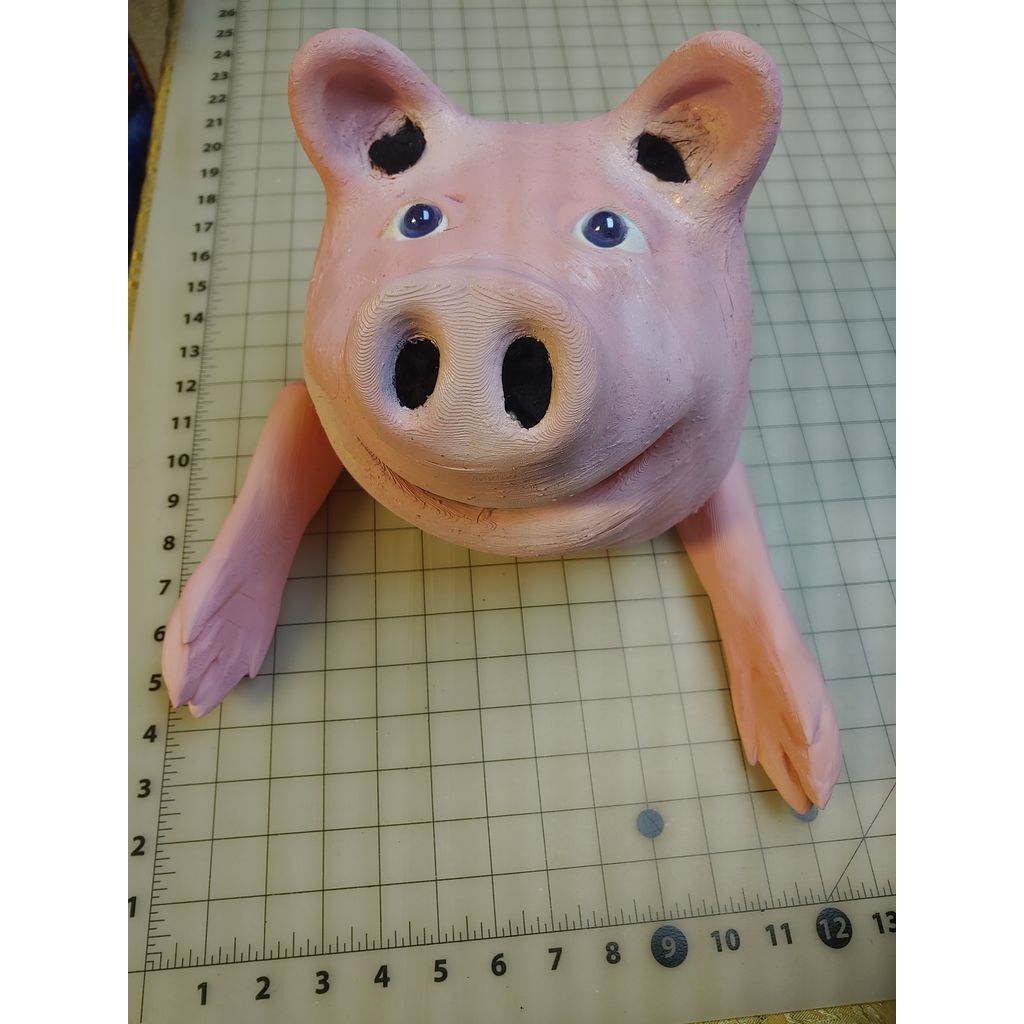 Lucky Pig Paw prefere o pé de coelho esfarrapado