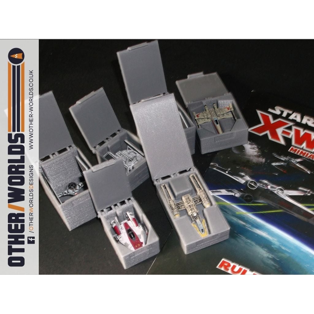 Caixas de nave do jogo X-Wing Miniatures