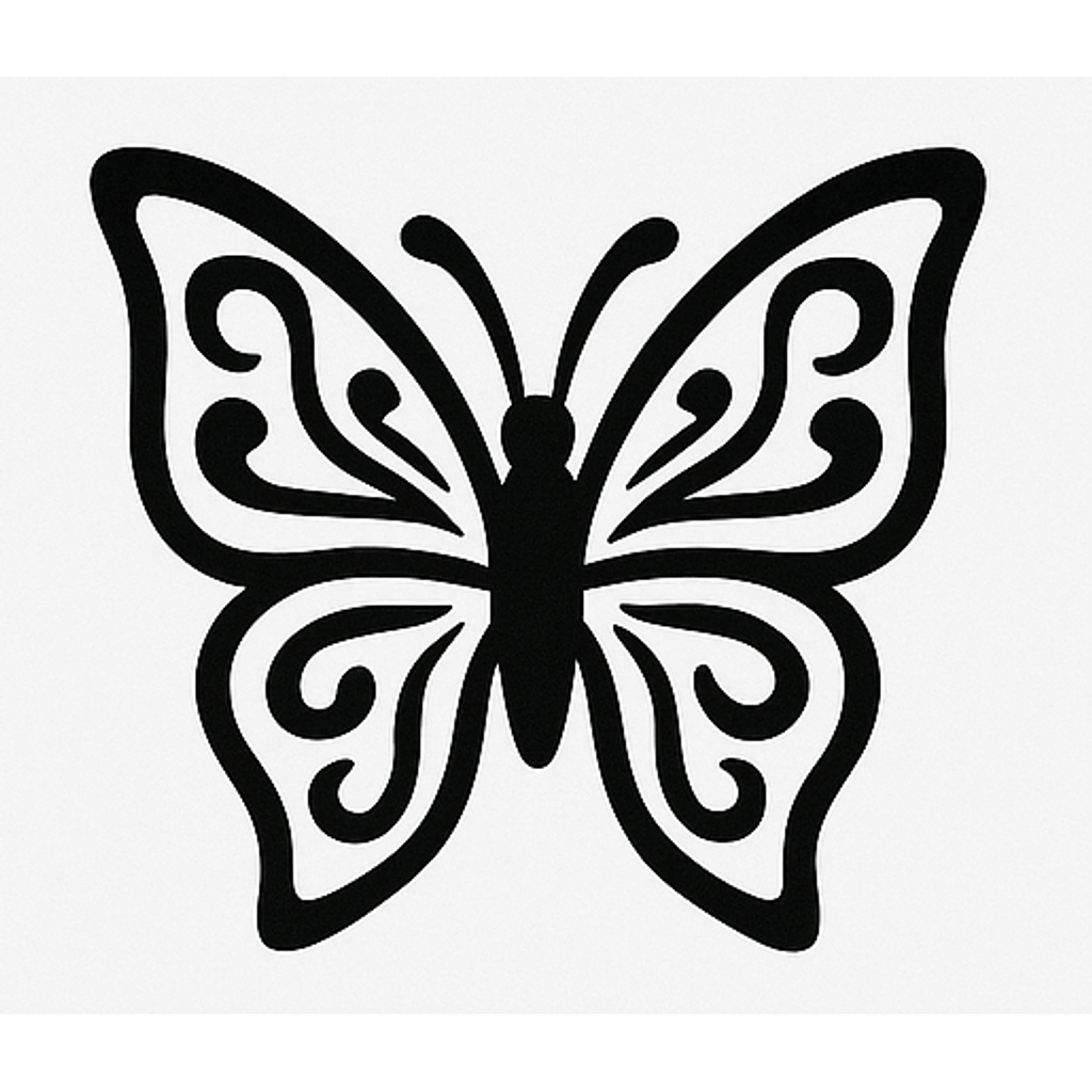 Cortador borboleta impresso em 3D (PEÇA PLA)