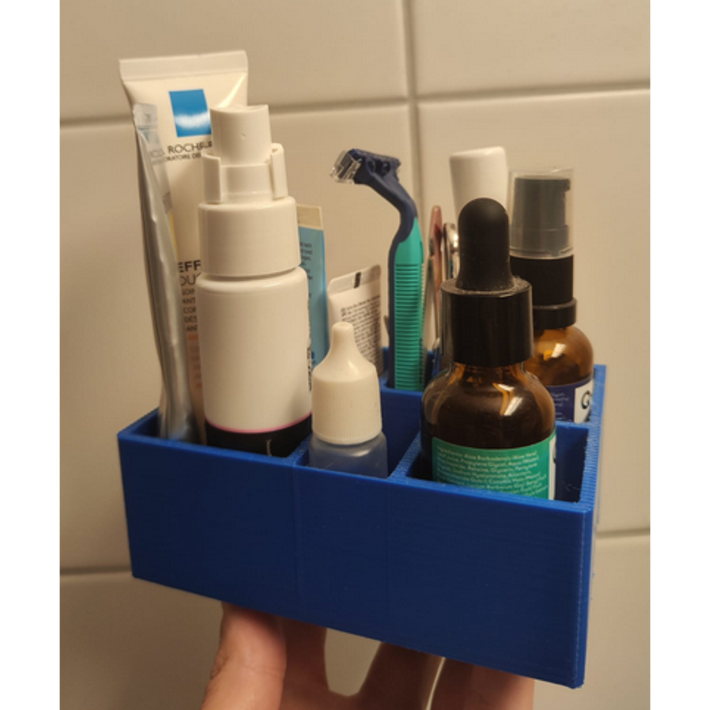 Organizador de banheiro para itens essenciais de banheiro