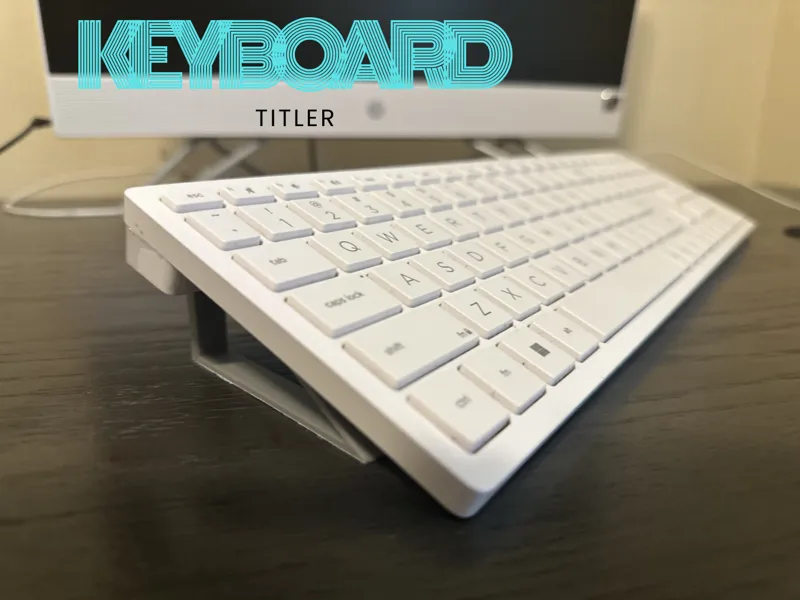 Suporte inclinador para teclado (par impressos PLA)