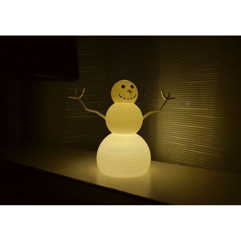 Boneco de neve brilhante, decoração de inverno