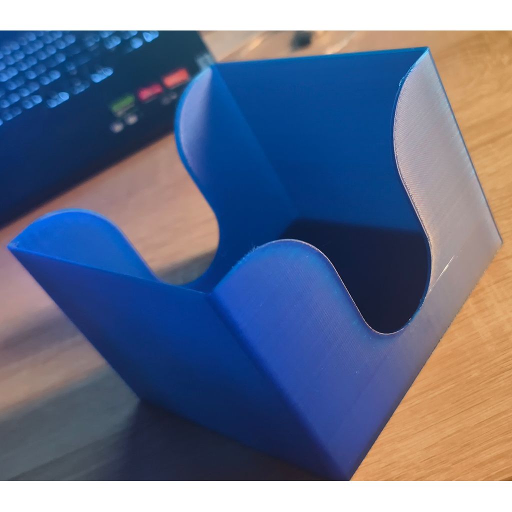 Caixa de papel guardanapo 12x12cm +arquivo fusion360