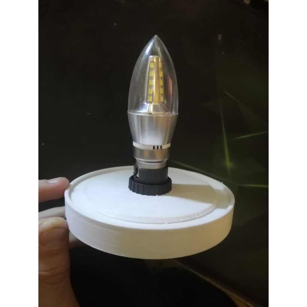 suporte impresso 3D para litofano 100 mm