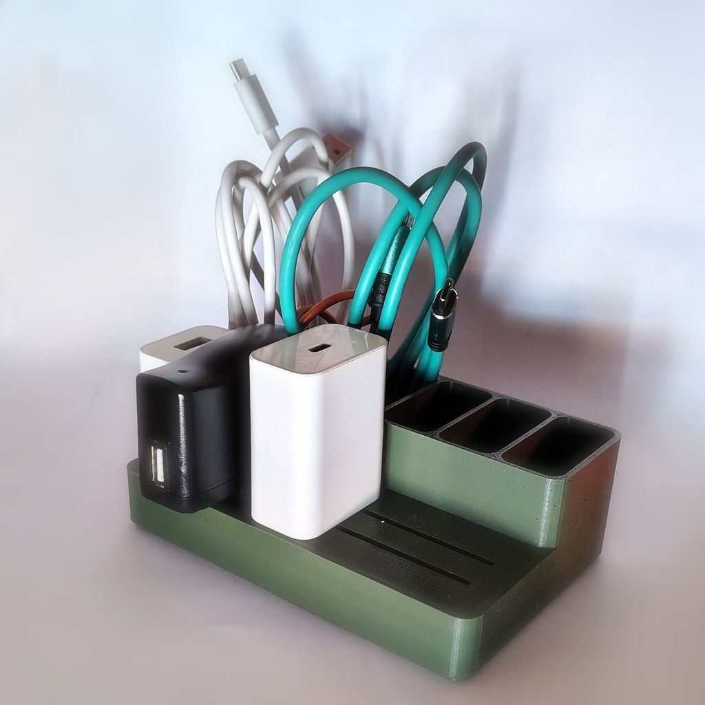 Organizador para cabos e carregadores USB - remix EUA-Reino Unido