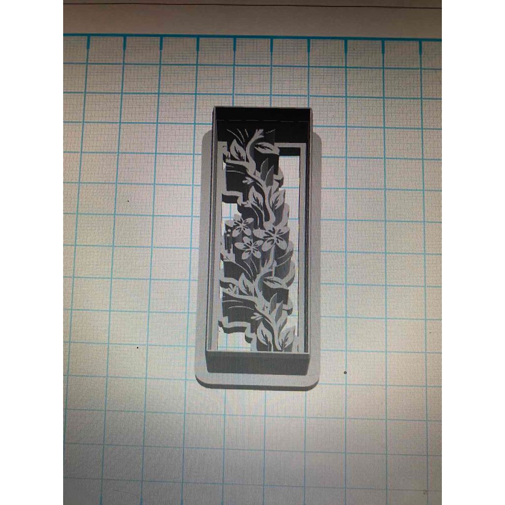Rectangular flower clay cutter.