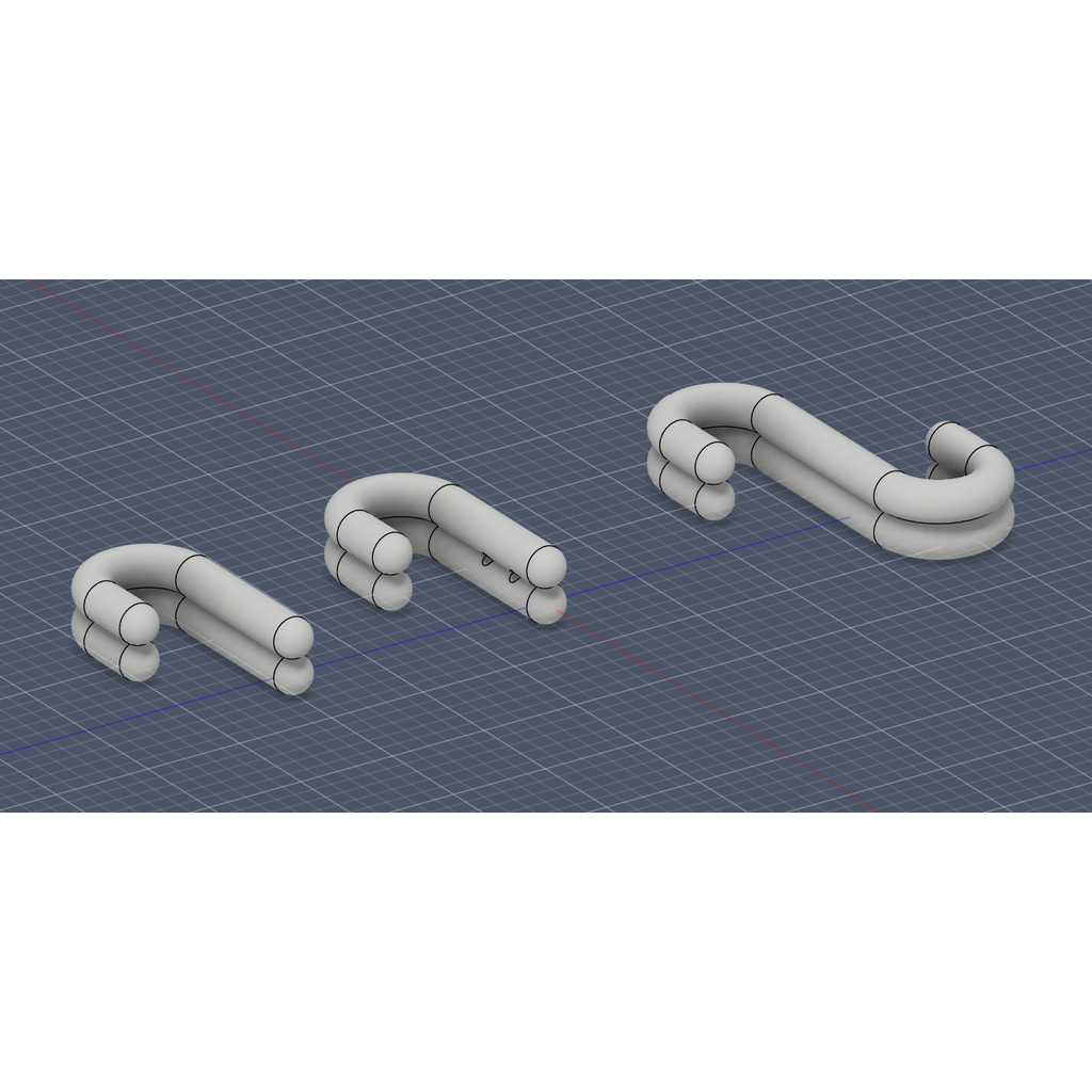 Conjunto de ganchos para toalha impressos em PLA (3 opções)