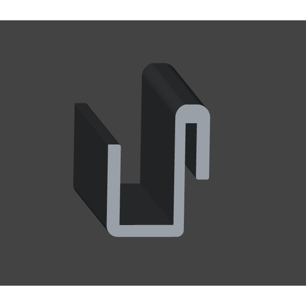 Suporte duplo para dock/hub USB-C – suporte deslizante para gerenciamento de cabos de mesa