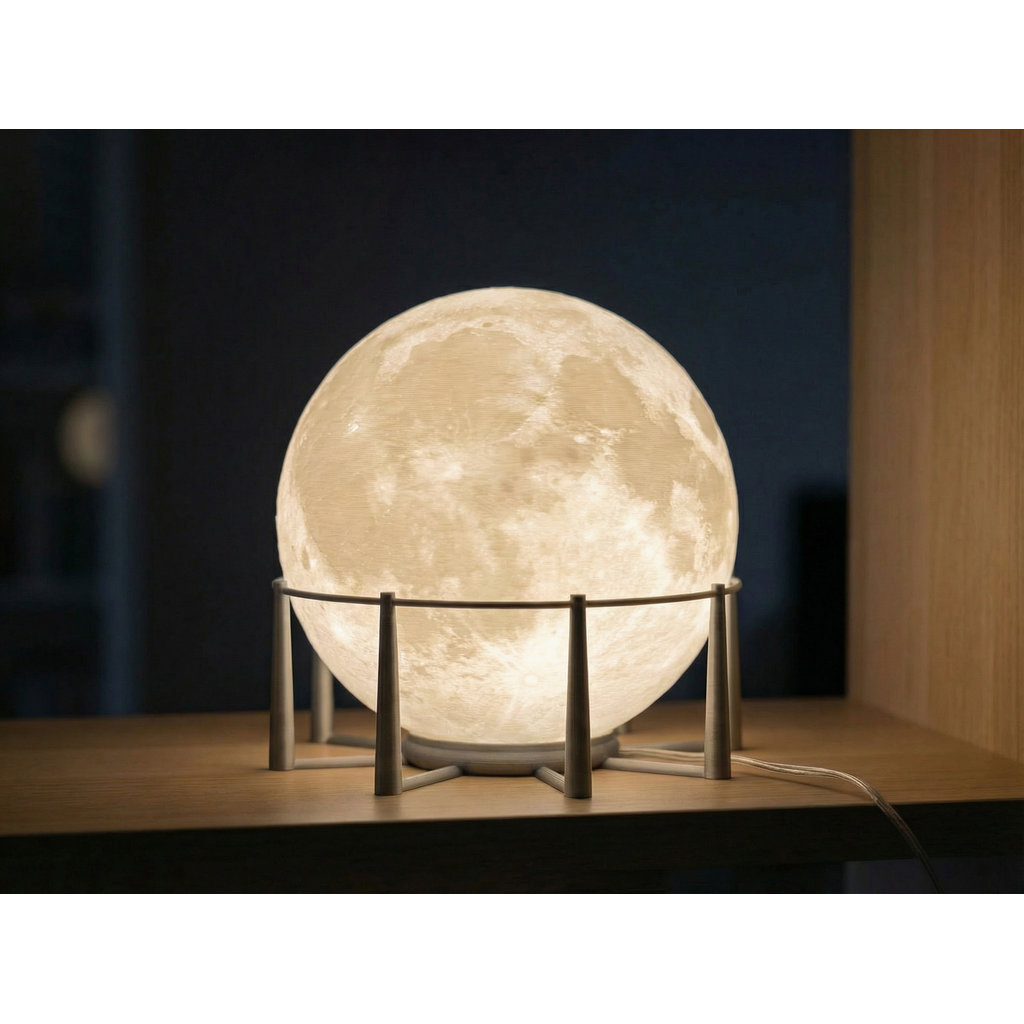 Lâmpada lunar 3D