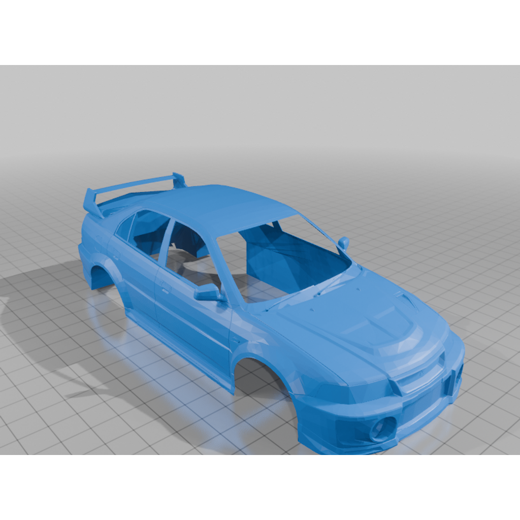Mitsubishi Lancer Evo V WRC 1/24 estilo BBurago em kit de montagem e pintura