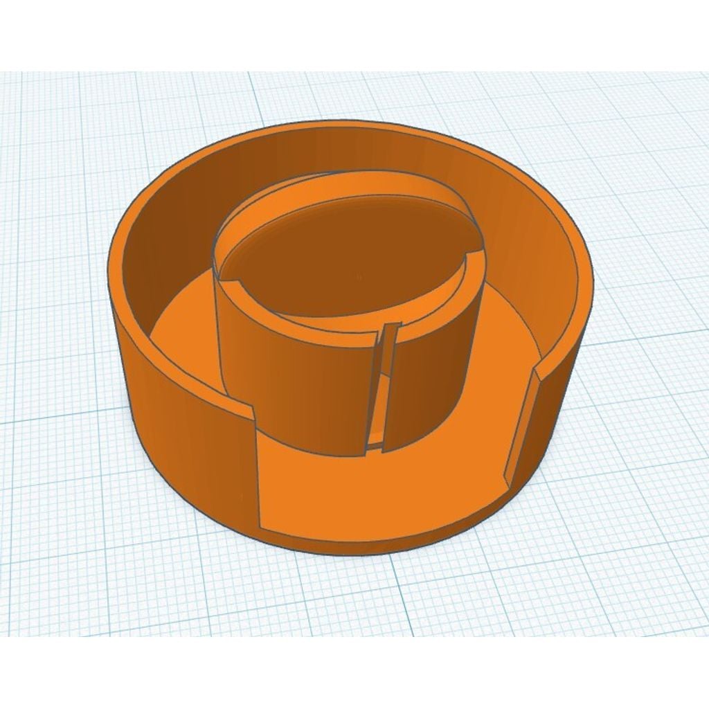 Carcaça impressa para porta-fita métrica circular