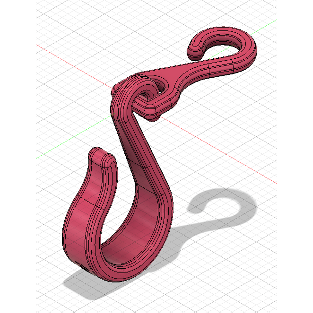Gancho de amostra para gancho articulado para encosto de cabeça de carro - suporte para bolsa resistente (montagem de 2 peças)