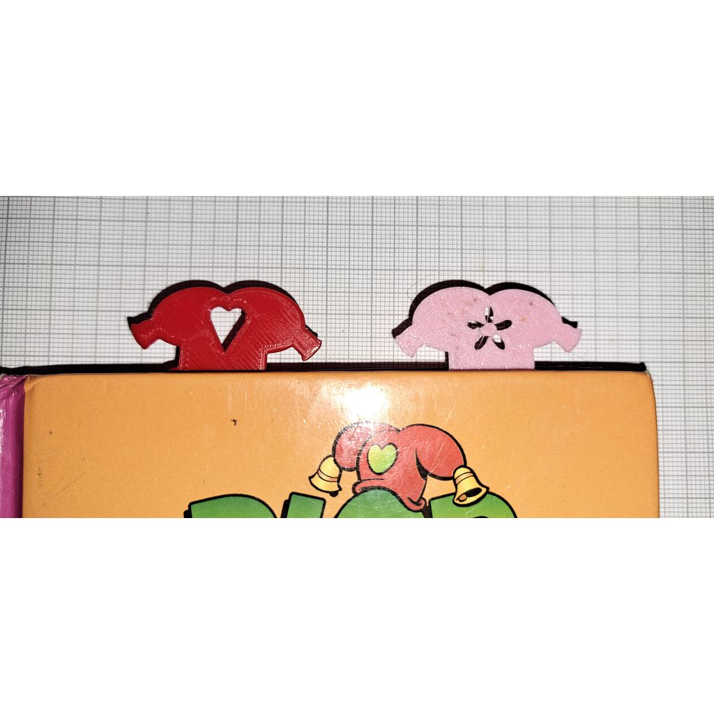 Bookmark kabouter Plop / Lutin Plop en kwebbel / Pipolette