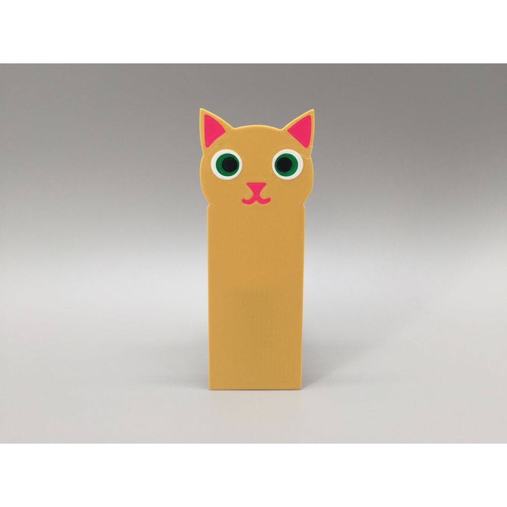 Marcador de página personalizado em PLA formato gato