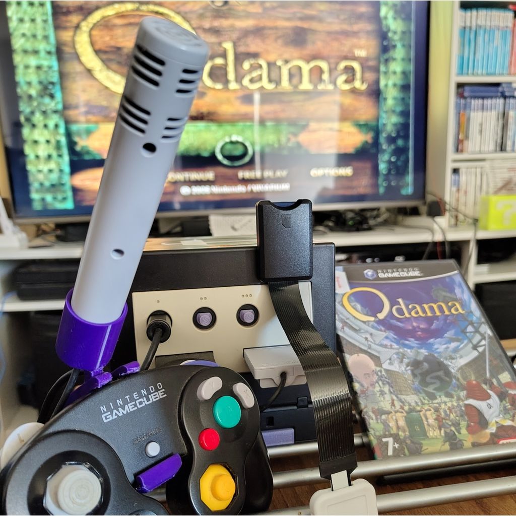 Suporte de microfone Uofficial Odama Gamecube versão 2