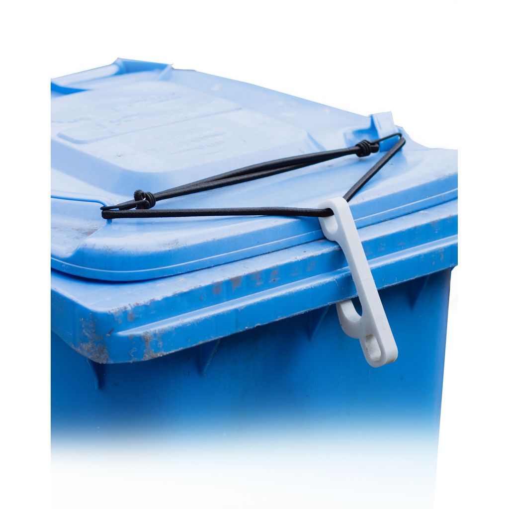 Heavy Duty Wheelie Bin Lid Retainer – Quick Release Hook System