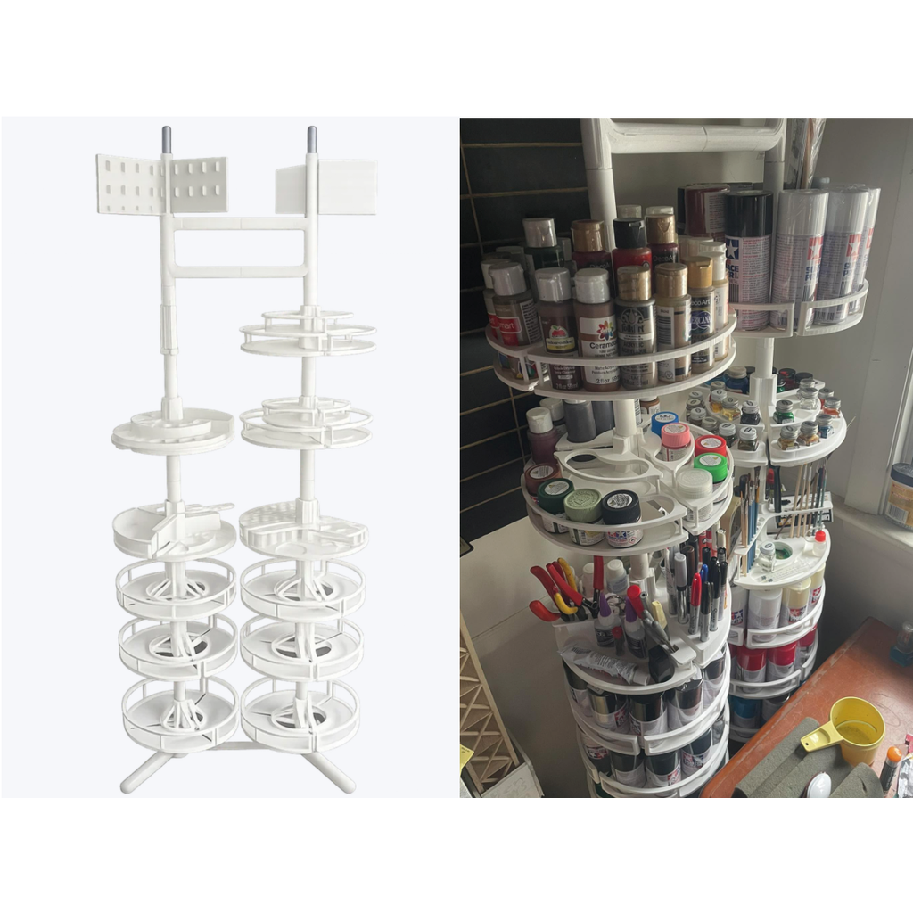Rack giratório modular para hobby peça impressa em PLA