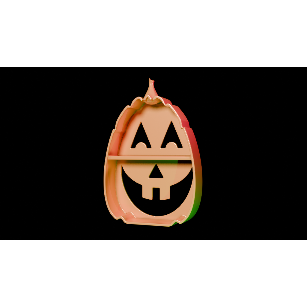 Prateleira abóbora Halloween impressa em 3D
